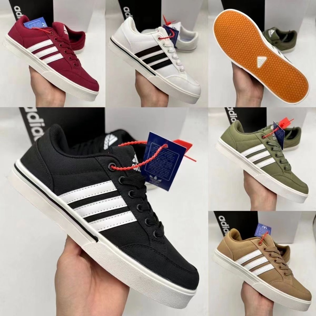 ADS Men Women Same Style Anti-Slip Casual Shoes Student White Canvas Breathable Sports