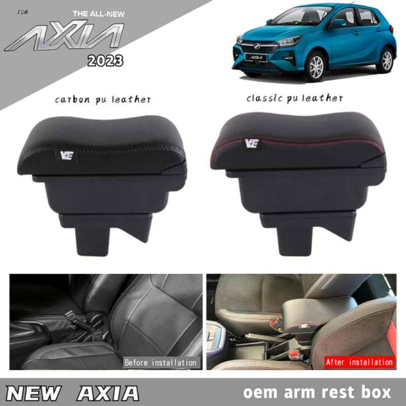 Vemart new axia 2023 car arm rest box Console Box accessories