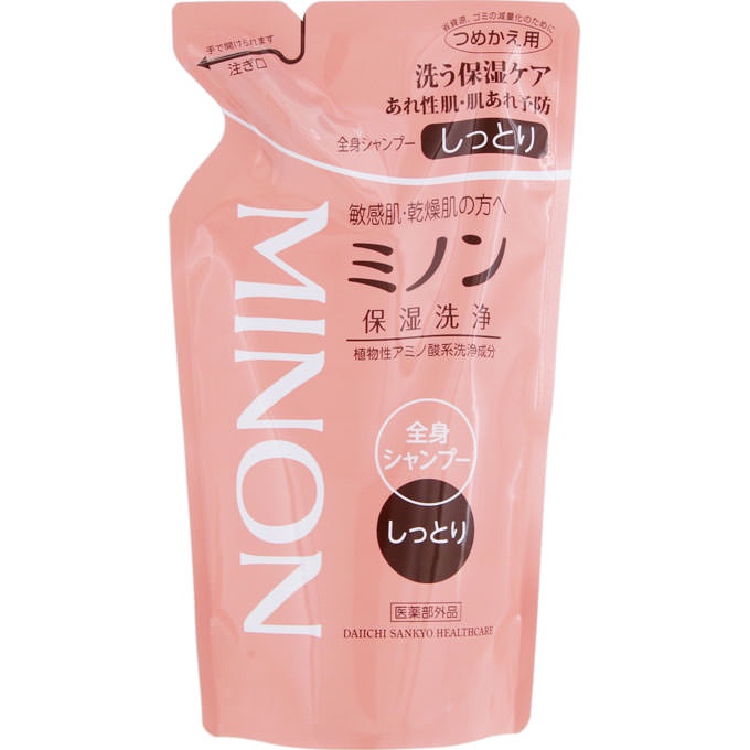 Daiichi Sankyo Healthcare Minon Whole body shampoo, moist type, refill 380mL (Quasi drug) Body Care Prevention of dandruff and itching, prevention of rough skin, prevention of rough skin, cleansing of skin and hair.