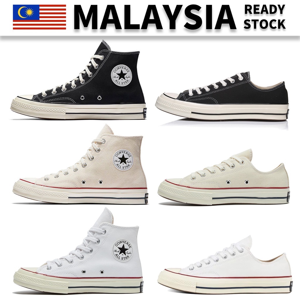 Converse chuck 70 high cut  low cut Canvas Shoes All Star 1970s black Canvas Shoes unisex kasut converse Skateboard shoe