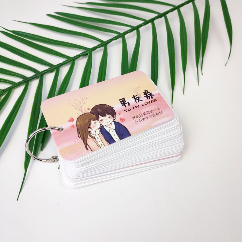 ??Ready Stock现货?? 情侣互动礼物 爱情兑换券 情侣DIY小卡片 男友卷 女友卷 Sweet Couple Gift 520 Love Vouchers