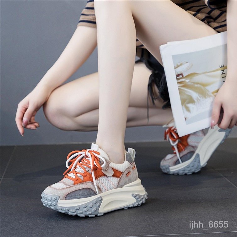 Get gifts/Breathable Mesh Surface Makes Feet Look Smaller Dad Shoes Women's Summer2023New Popular Super Hot All-Matchin