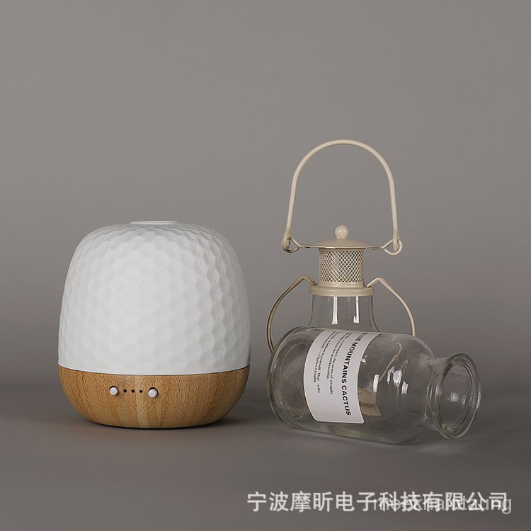 Get gifts/LIN【Factory Supply】Bamboo XINGX Ceramic Aroma Diffuser Essential Oil Aroma Diffuser Manual Timing Warm Light