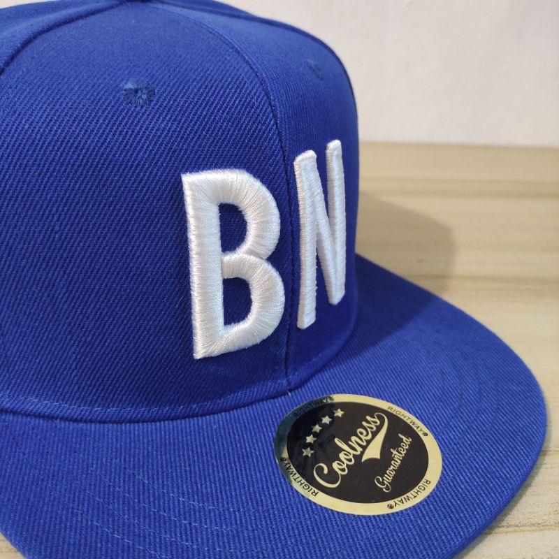 BN 3D Embroidery Barisan Nasional Snapback Cap Topi Royal Blue Biru