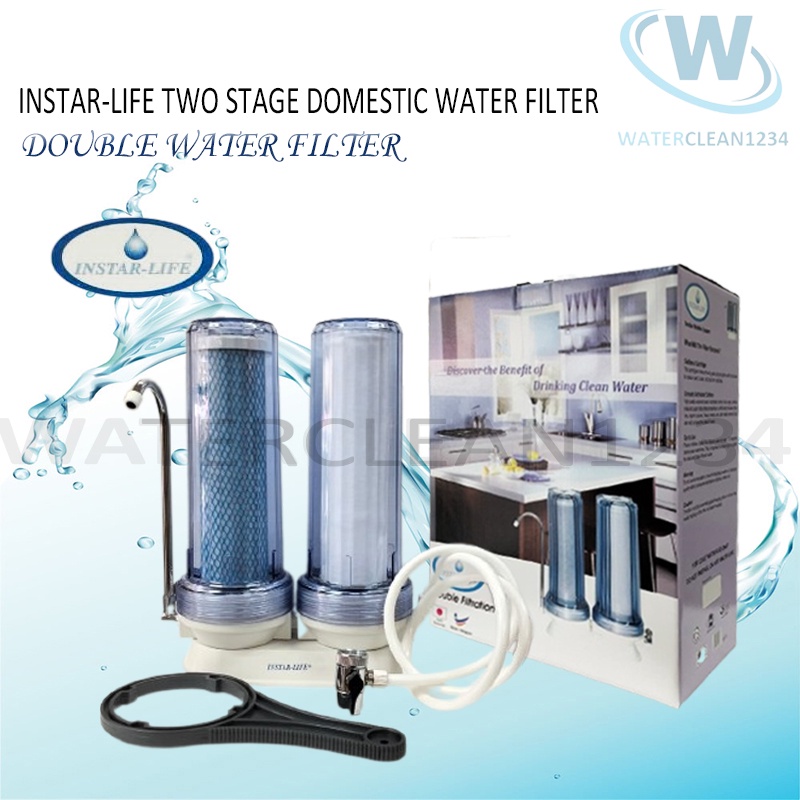 INSTAR-LIFE (HALAL) TWO STAGE DOMESTIC WATER FILTER ( DOUBLE WATER FILTER )