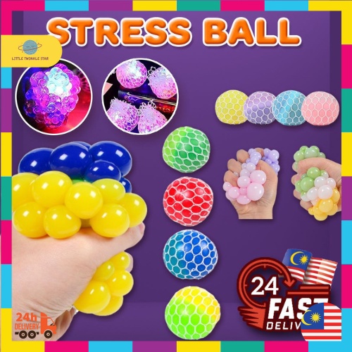 Stress Ball Murah Stress Relief Squishy Squeeze Ball Finger Exercise Toys Anti-Stress