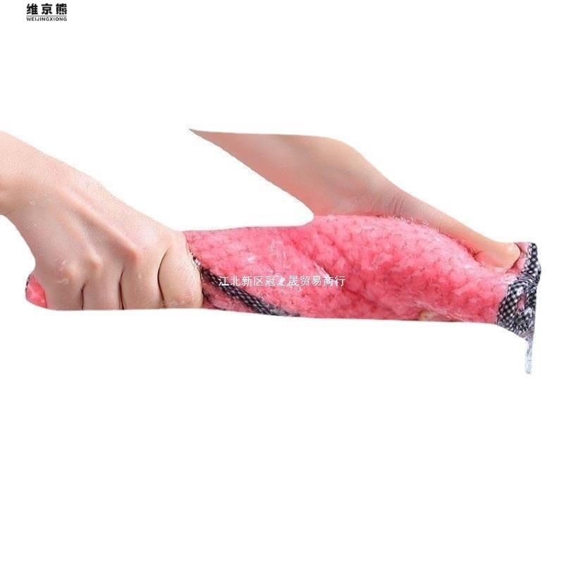 QMDish Cloth Mop Housework Clean Water Absorption Lint-Free Kitchen Thickened Lazy Rag Oil-Free Dishwashing Hand Towel