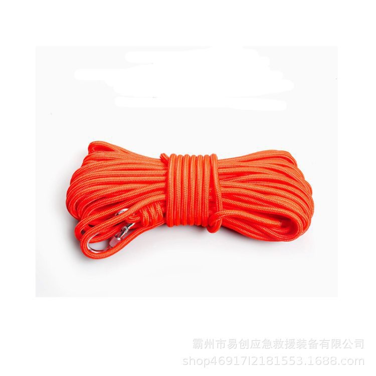 Special Offer！Water Rescue Floating Lifeline Water Escape Thick Rope Orange Marine Lifeline Reflective Salvage Rope WH9G