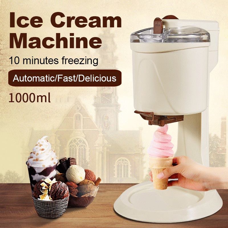 Ice cream Machine Fully Automatic Mini Fruit Ice Cream Maker for Home Electric DIY Kitchen Household Use Fruit Dessert M