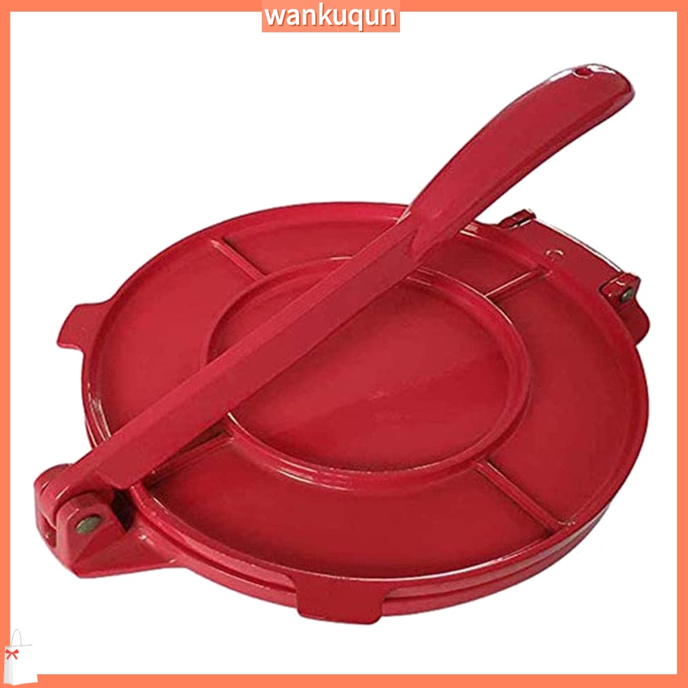 [wankuqun] 8Inch Portable Aluminum Non-stick Tortilla Pie Maker Press Pan Kitchen Tool