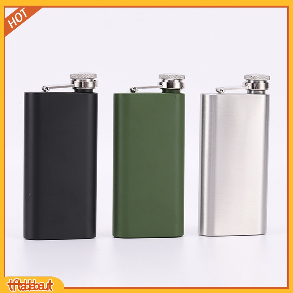 [TF] Hip Flask Leak-proof Good Sealing Compact Size Food Grade Easy to Carry Wine Storage Stainless Steel Liquor Flask Whiskey Wine Pot Hiking Supplies