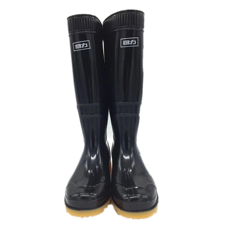 Warrior Rain Boots Waterproof Non-Slip Men's and Women's High and Low-Cut Rain Boots Coal Mine Boots Rain Shoes Rubber