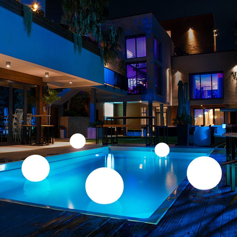 Get 7% coupon+gift】er Floating Ball Light Colorful Swimming Pool Luminous Spherical River Lanterns Outdoor Art Gallery L