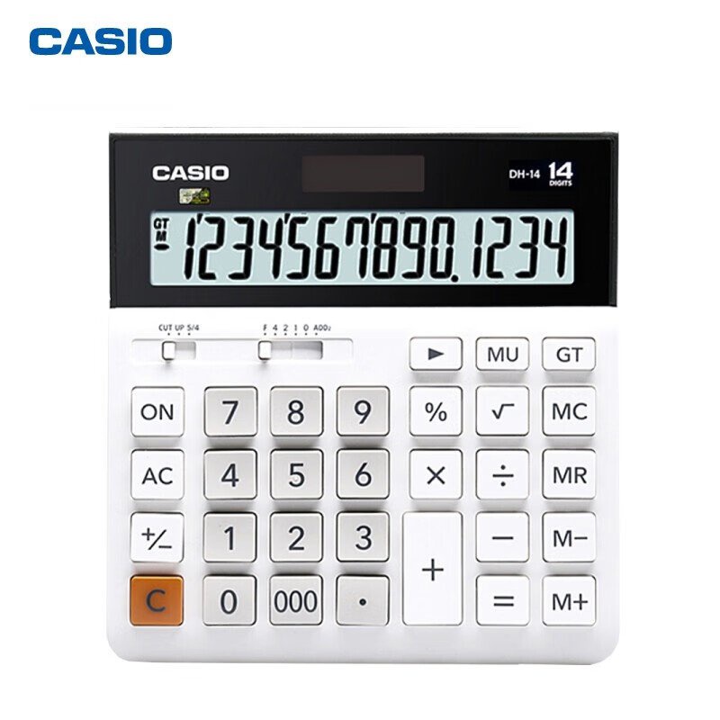 Get gifts/QMCasio（CASIO） Business Accounting Finance Office Calculator Simple Cute Mini Fashion White Collar Large Key