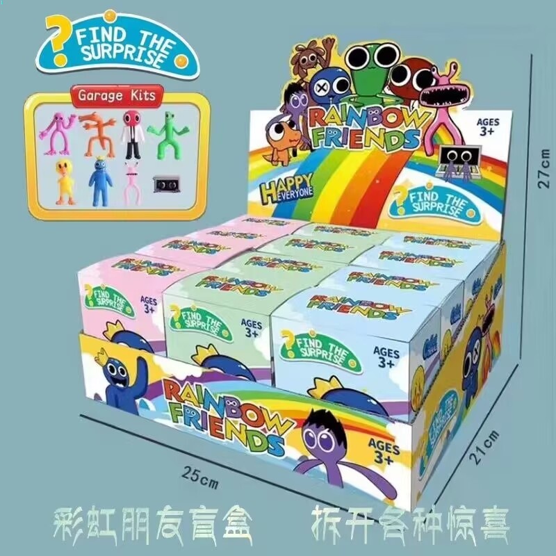 New Rainbow Friends Merchandise Hand-Made Games Dismantling Fun Mystery Box Bag Monster Doll Minifigures Ornaments Children