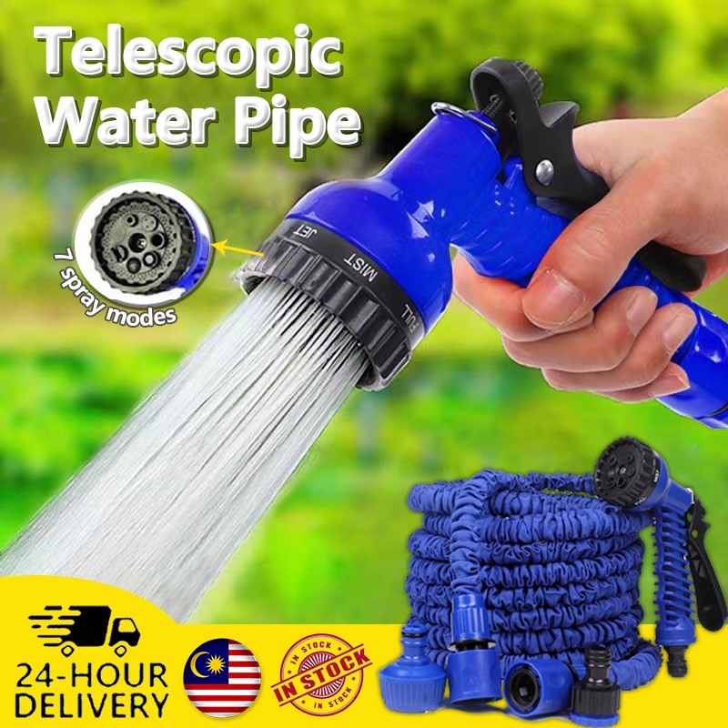 200FT/100FT Expandable Magic Hose Home Garden Water Hose Multifunction Hos Magik Hose Getah Paip Fleksibel 高压洗车水枪 水管