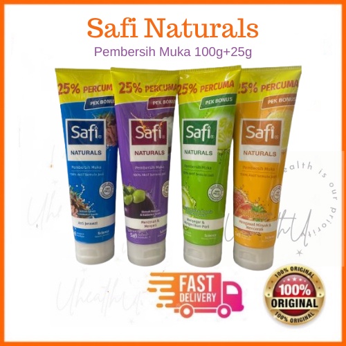 Safi Pembersih Muka Safi Natural Pencuci Muka- Mengecilkan Pori/ Anti Jerawat/ Mencerah & Menyeri