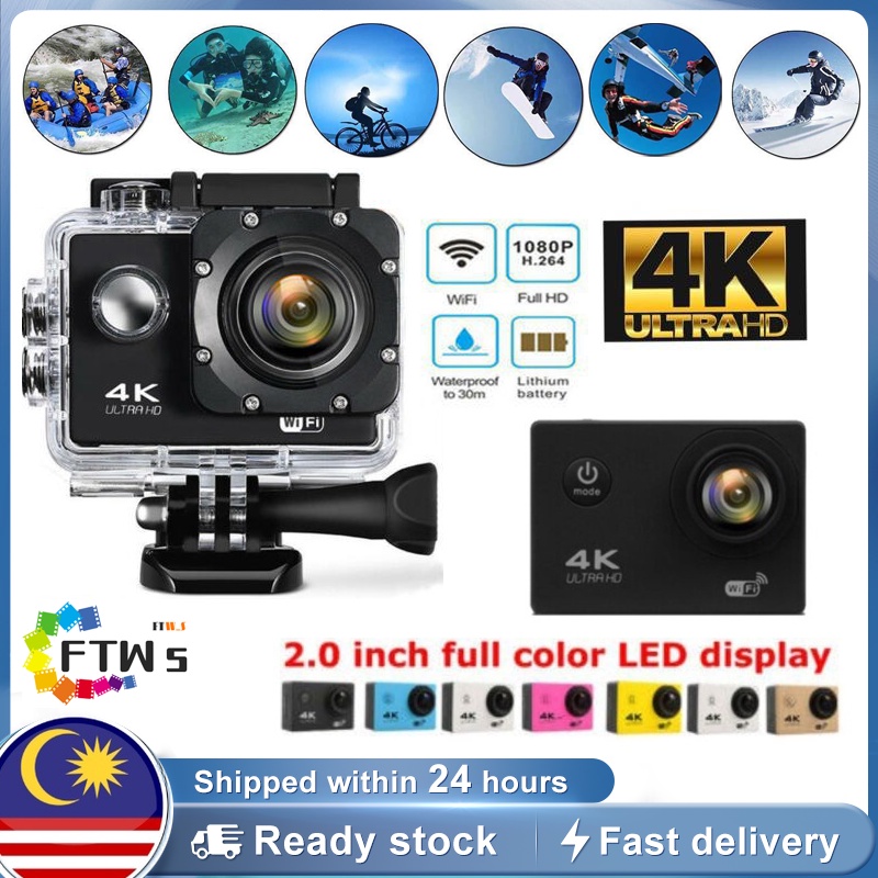 4K Ultra HD action camera 30M Waterproof Sport WiFi Action Camera DVR sport cam motorcycle camera recorder camera