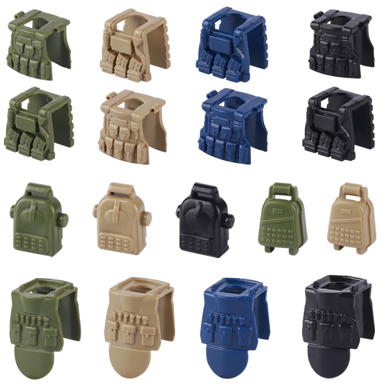 Equipment Minifigures Wear Bulletproof Clothing SWAT Care Compatible Lego Vest Wear Accessories Small Particles Building Block Toys