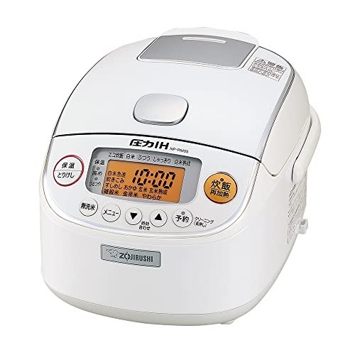 Direct from Japan Zojirushi Rice Cooker 3 Go Pressure IH Type Extreme Cooking Black Thick Pot Heat Preservation 30 Hours White NP-RM05-WA