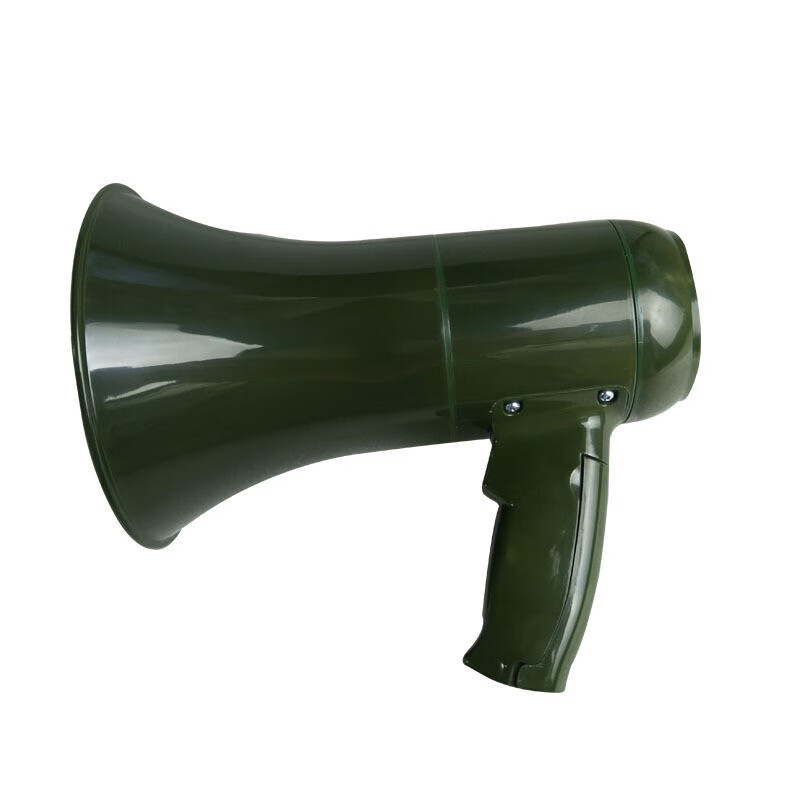 AT-Duyu Products Army Green Megaphone Loudspeaker Handheld High-Power Trainer Recording Military Training Megaphone MVT