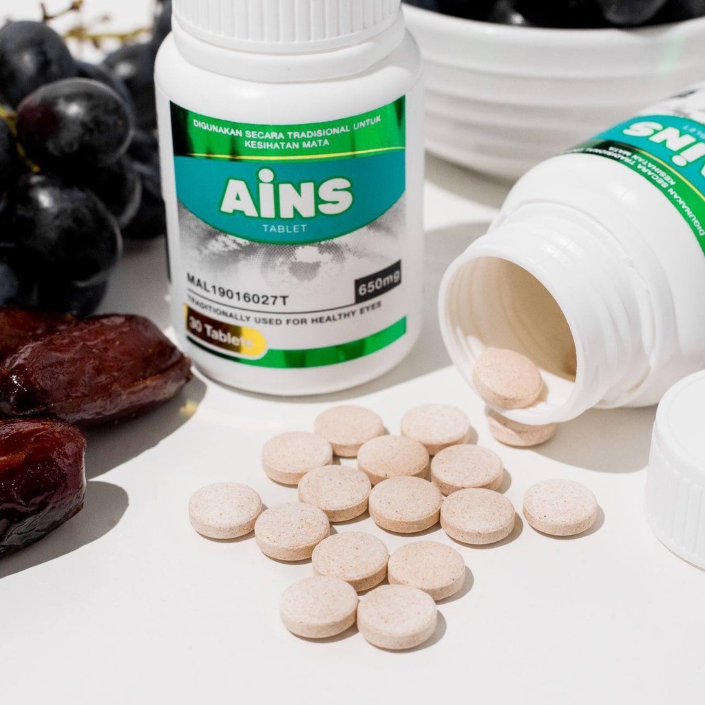 [READY STOCK + ORIGINAL HQ] AINS VITAMIN MATA SUPPLEMENT MATA LULUS KKM ANDA EYE CARE  RABUN MATA