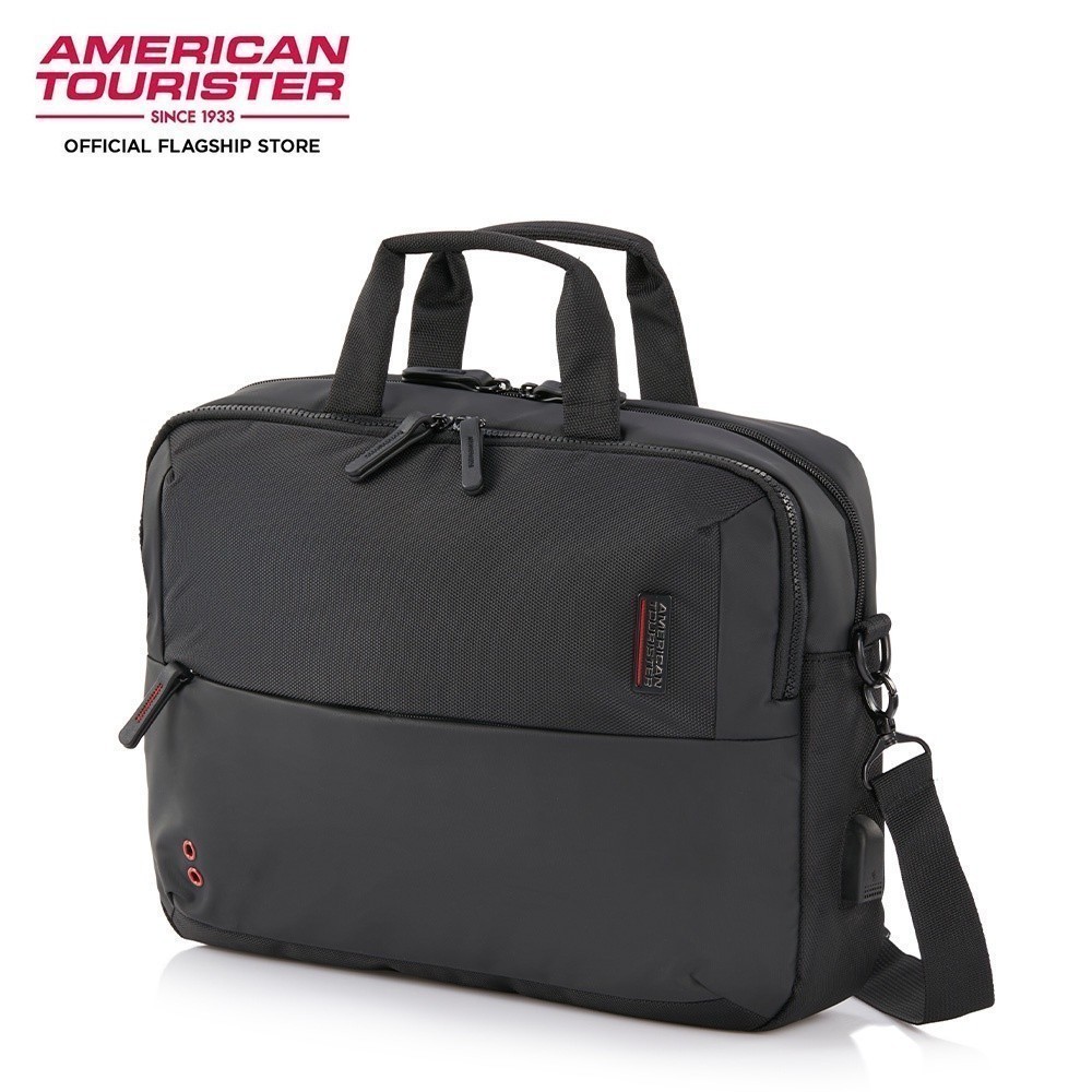American Tourister ZORK BRIEFCASE AS - BLACK