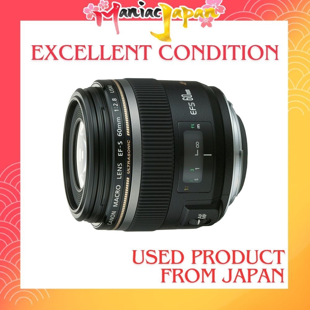 [ Used Camera from Japan ] Canon Prime Macro Lens EF-S60mm F2.8 Macro for USM APS-C