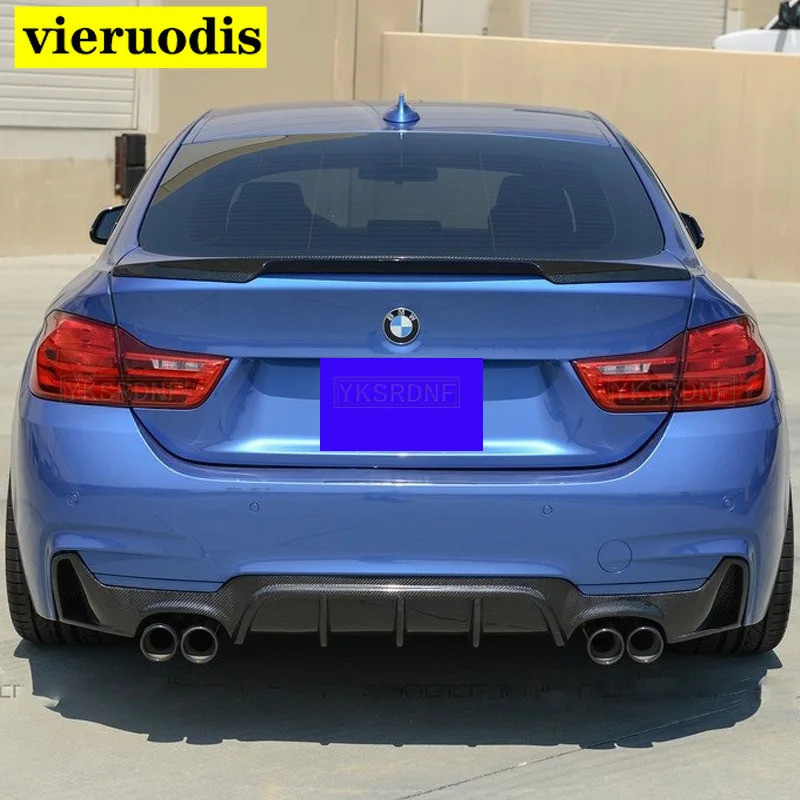 For 2013-2019 For BMW F36 GRAND COUPE 420i 425i 428i P Style Spoiler ABS Plastic Material Car Rear Wing Color Rear Spoil
