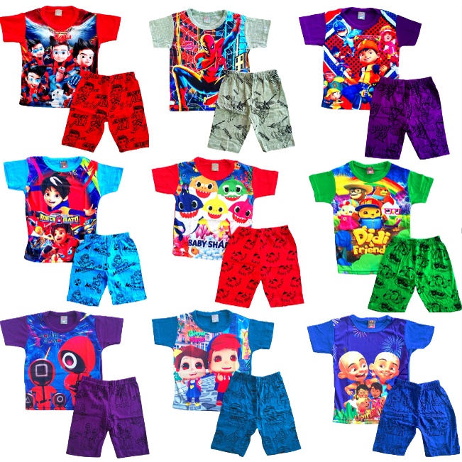 (HARGA BORONG) KIDS BOY JERSEY T-SHIRT FOOTBALL SOCCER SHORT SLEEVES (BAJU JERSI BUDAK LELAKI BOLA SEPAK) MTH6 RAYA