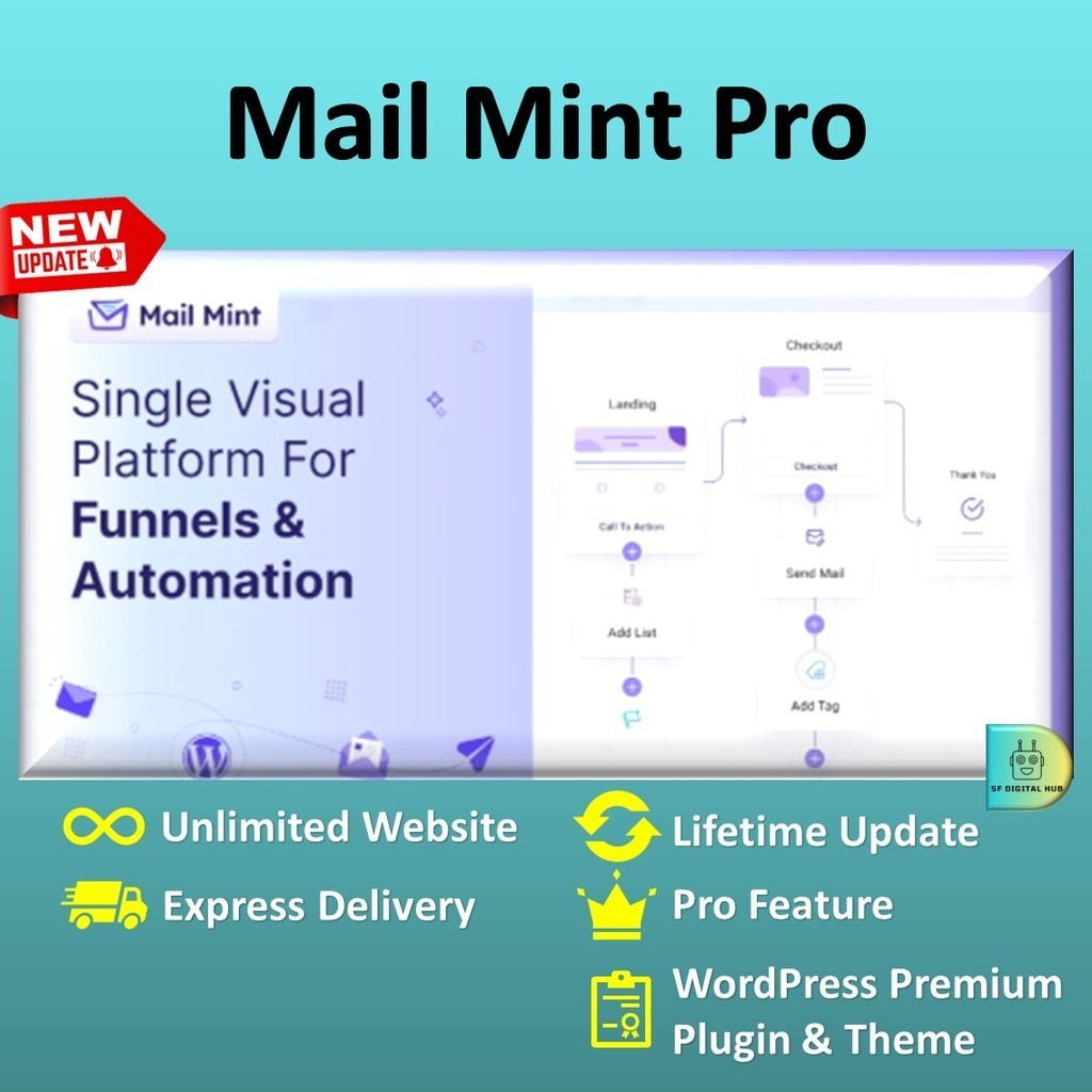 Mail Mint Pro - Email Marketing Automation For WordPress [Unlimited Website + Lifetime Updates]