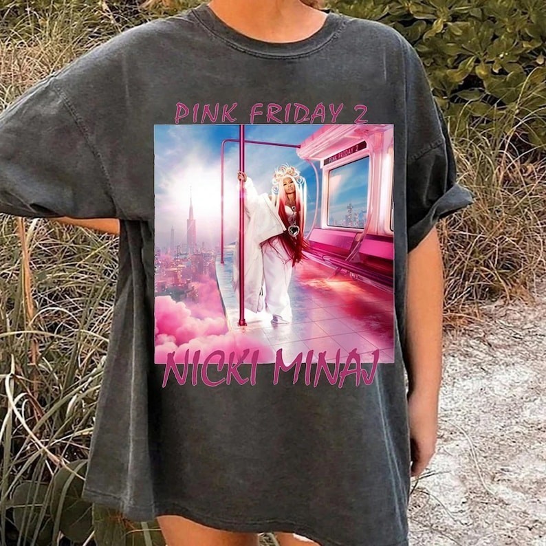 Nicki Minaj Album Shirt Hip Hop Tee Gif For Fan Shirt Pink Friday Tribute Music Concert 2024