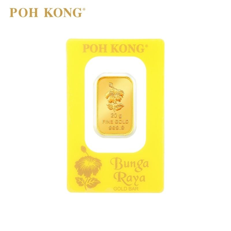 POH KONG 999/24K Pure Gold Bunga Raya Gold Bar (20g)