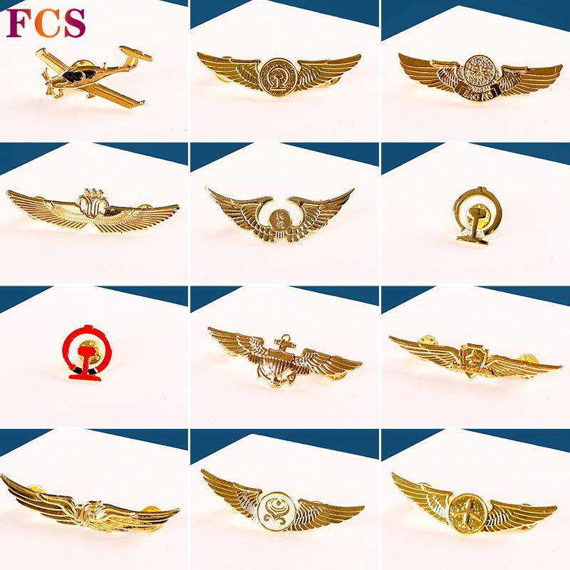 [KK] Pilot Badge Aviation Badge Navigation South Airlines Aviation Badge Security Badge Accessories Railway Badge Captain Captain Wheel Value Long Uniform♚Ready Stock