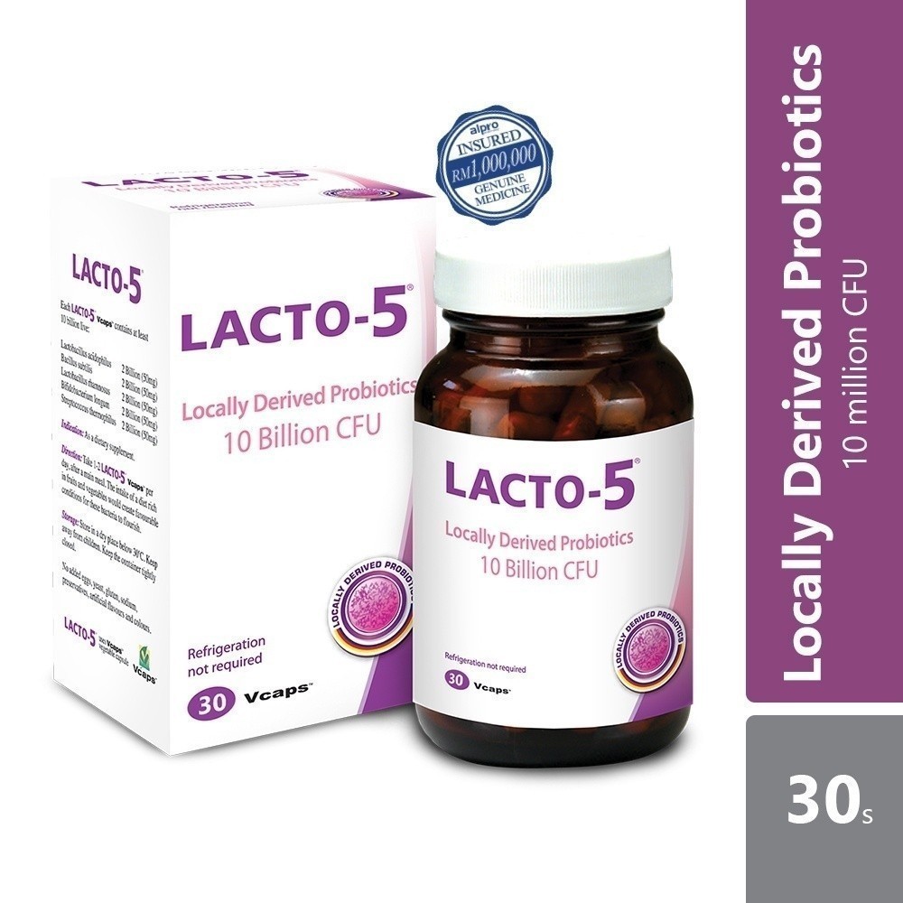 THC Lacto-5 Locally Derived Probiotics 500mg 30s