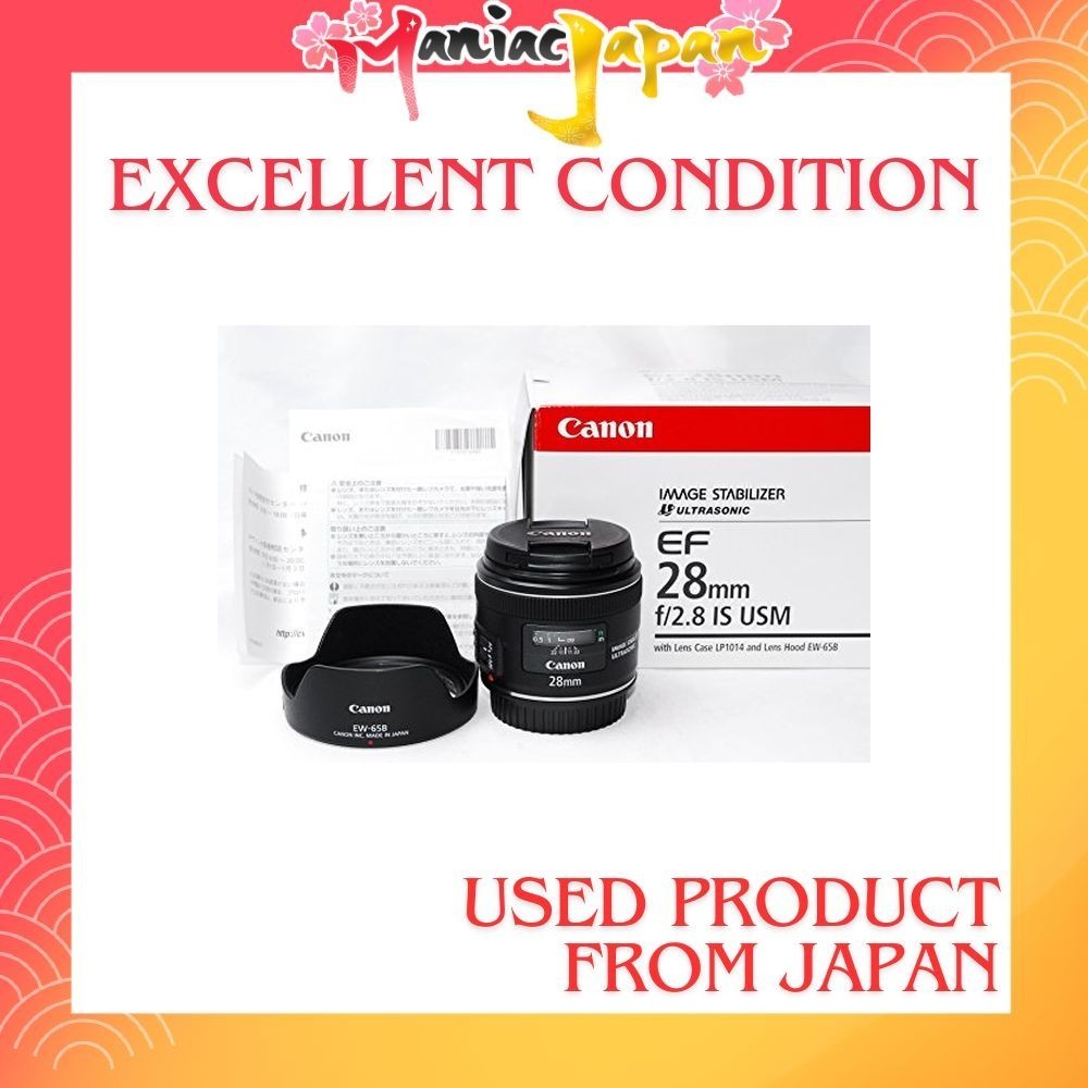 [ Used Camera from Japan ] Canon Prime Lens EF28mm F2.8 IS USM Full-Frame