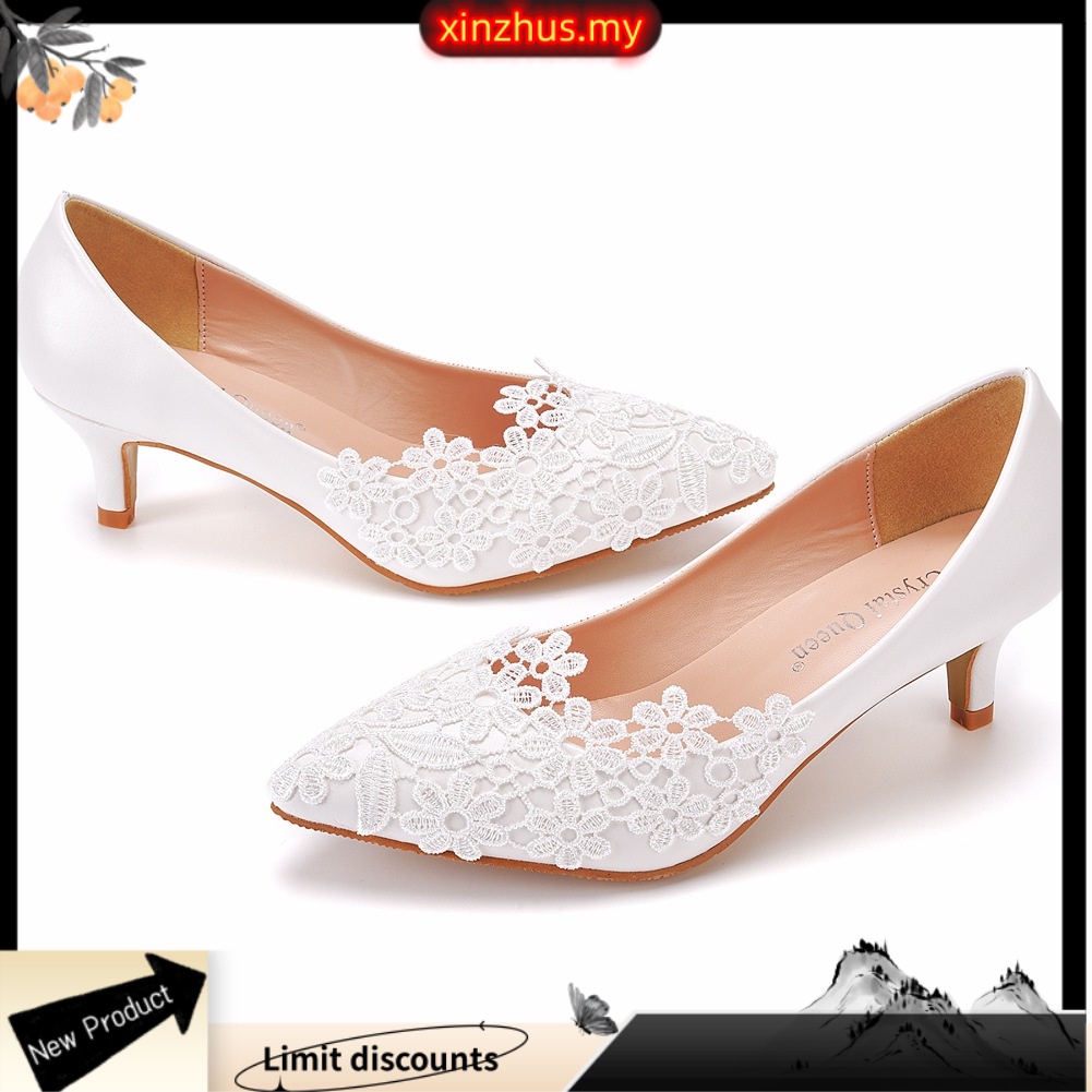 Essar elegant simple lace wedding shoes white 5 cm high heel bridal shoes wedding shoes wedding shoes wedding shoes