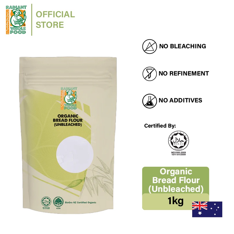 Radiant Organic Unbleached Bread Flour (1kg)