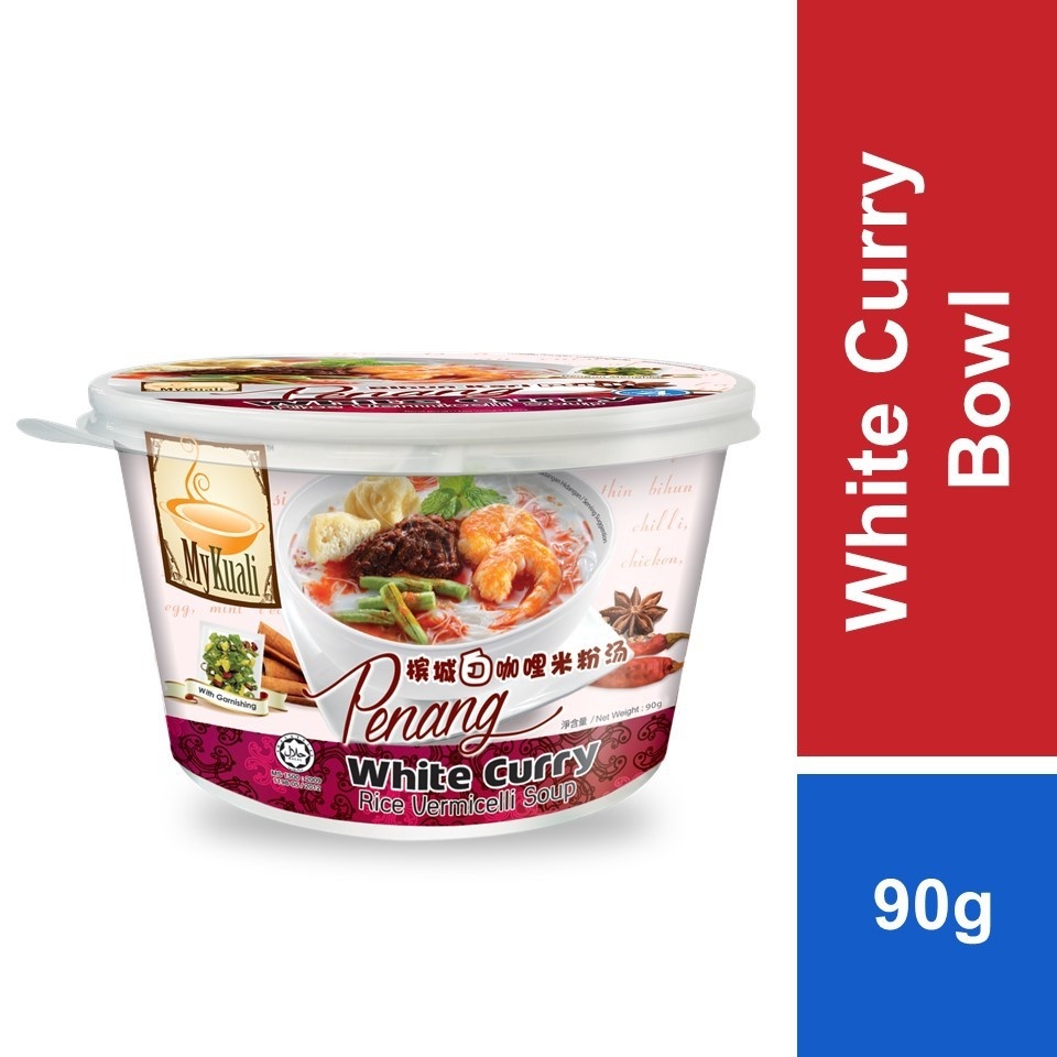 Mykuali Penang Bihun Soup White Curry Bowl 90g
