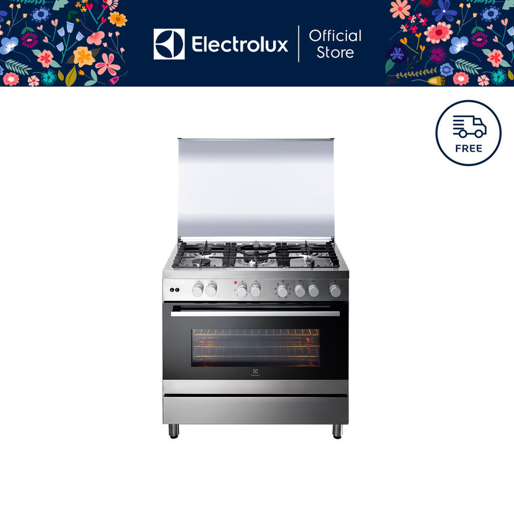 Electrolux 90cm Free-Standing Gas Cooker with Electric Oven EKM9689X