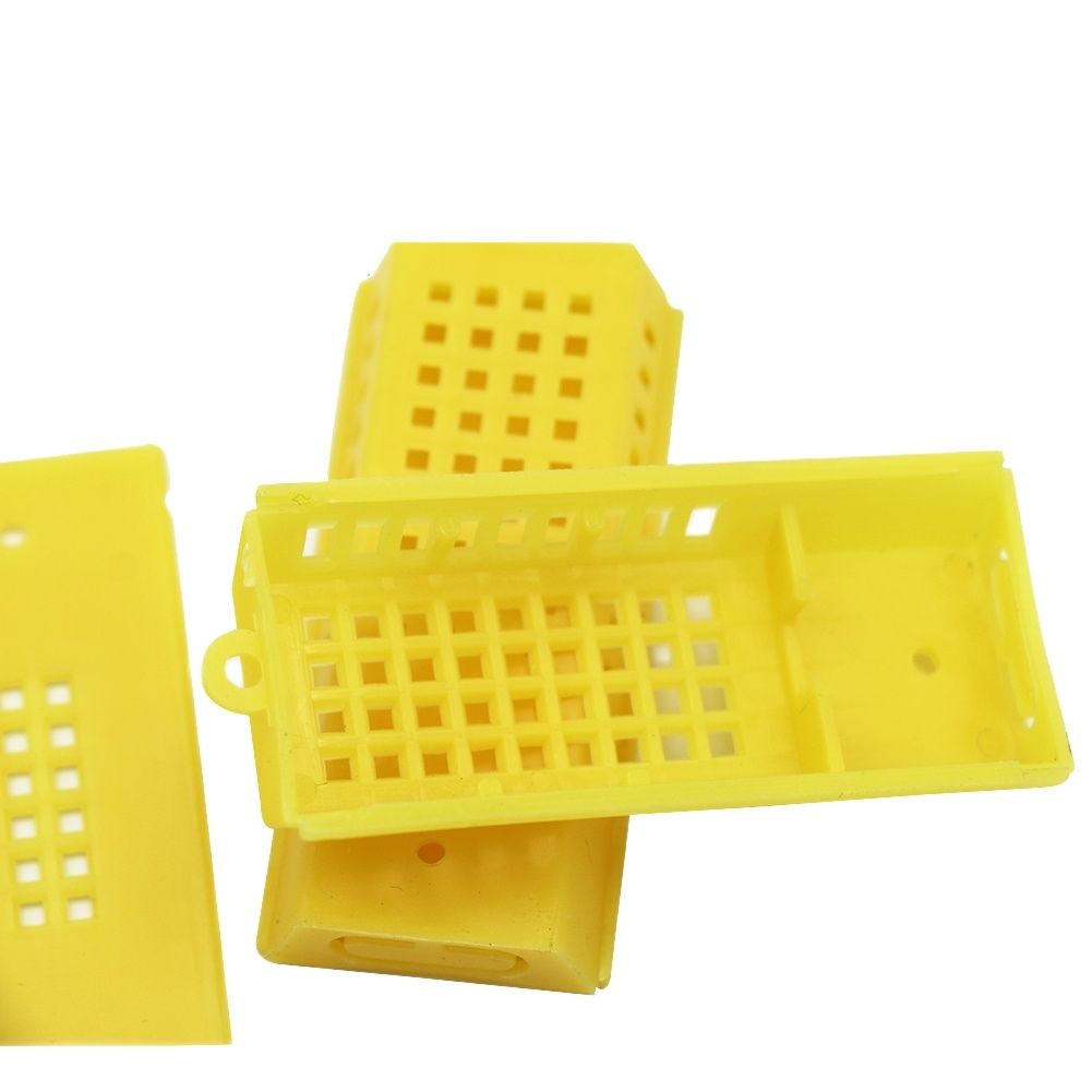 50 PCS Supplies Equipmen BeeTransport Cages Beekeeping Bee Queen Rearing Cage Cell Plastic Post Mail New Prison King C