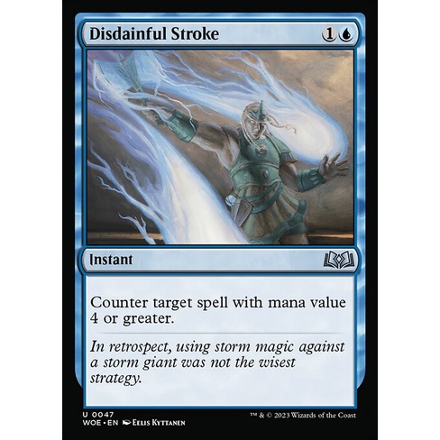 Disdainful Stroke | [WOE][U][{1}{U}][Instant][MTG Singles]