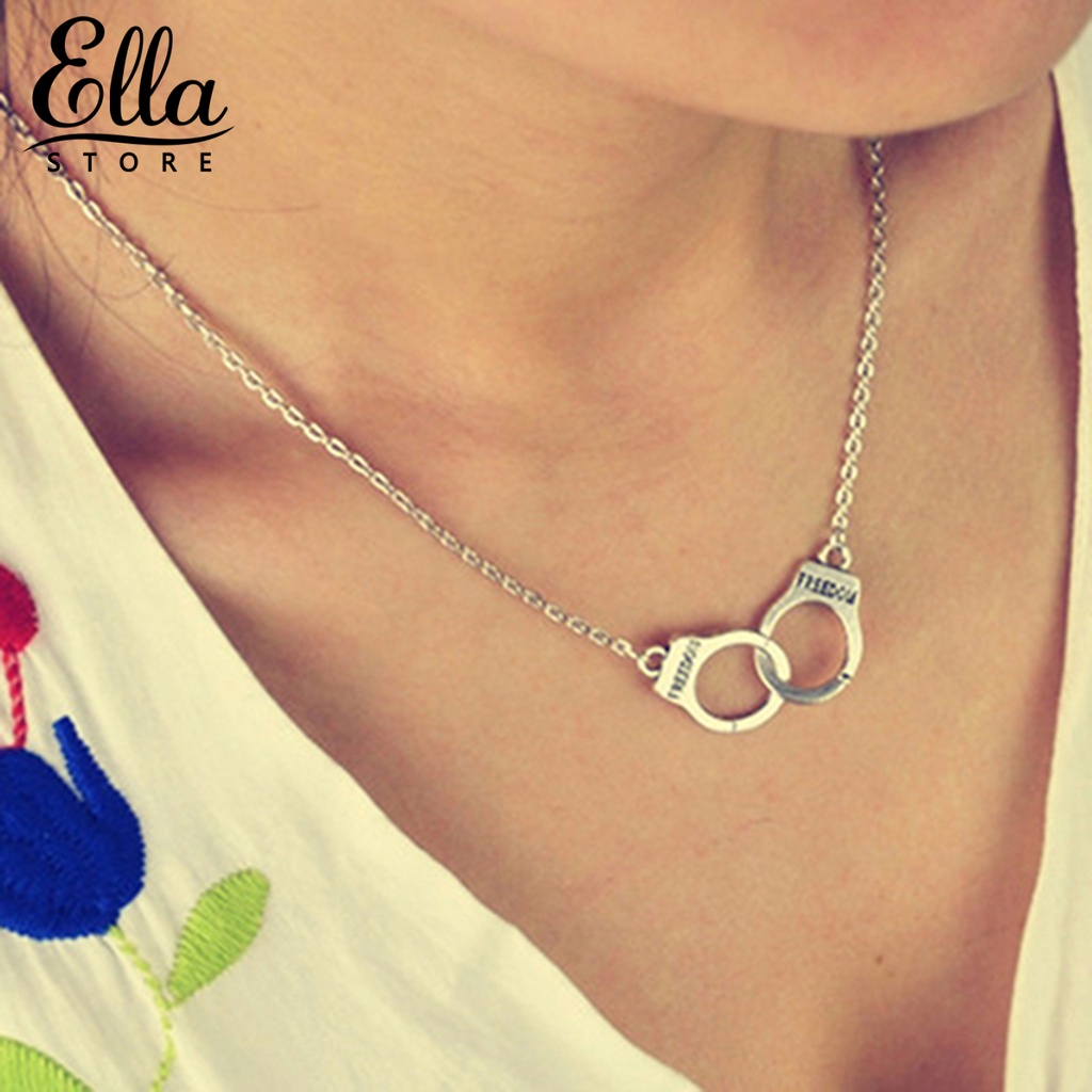 ELLASTORE Women's Creative Handcuff Pendant Chain Necklace Jewelry Charm Party