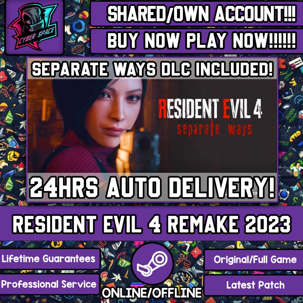 Resident Evil 4 Remake [Auto Delivery] [Steam Online & Offline] (Full DLC) Cyber Space PC Game