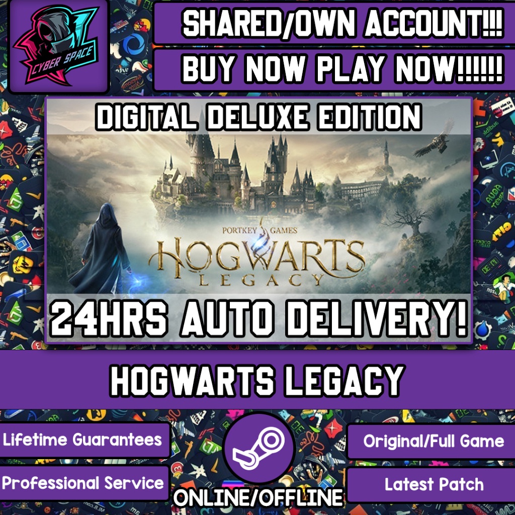 Hogwarts Legacy [Auto Delivery] [Steam Online & Offline] [Full DLC] Cyber Space PC Game Hogwart Legacy