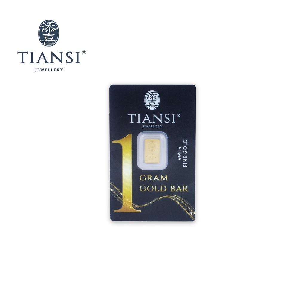 1gram] TIANSI 999.9 (24K) Gold Bar 经典款 Classic