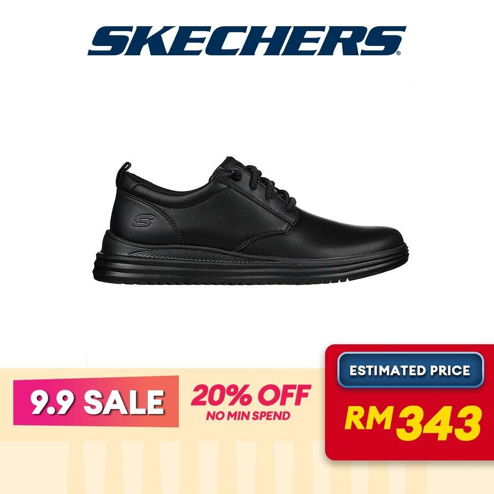 Skechers Men SKECHERS USA Proven Shoes - 204667-BBK Lelaki