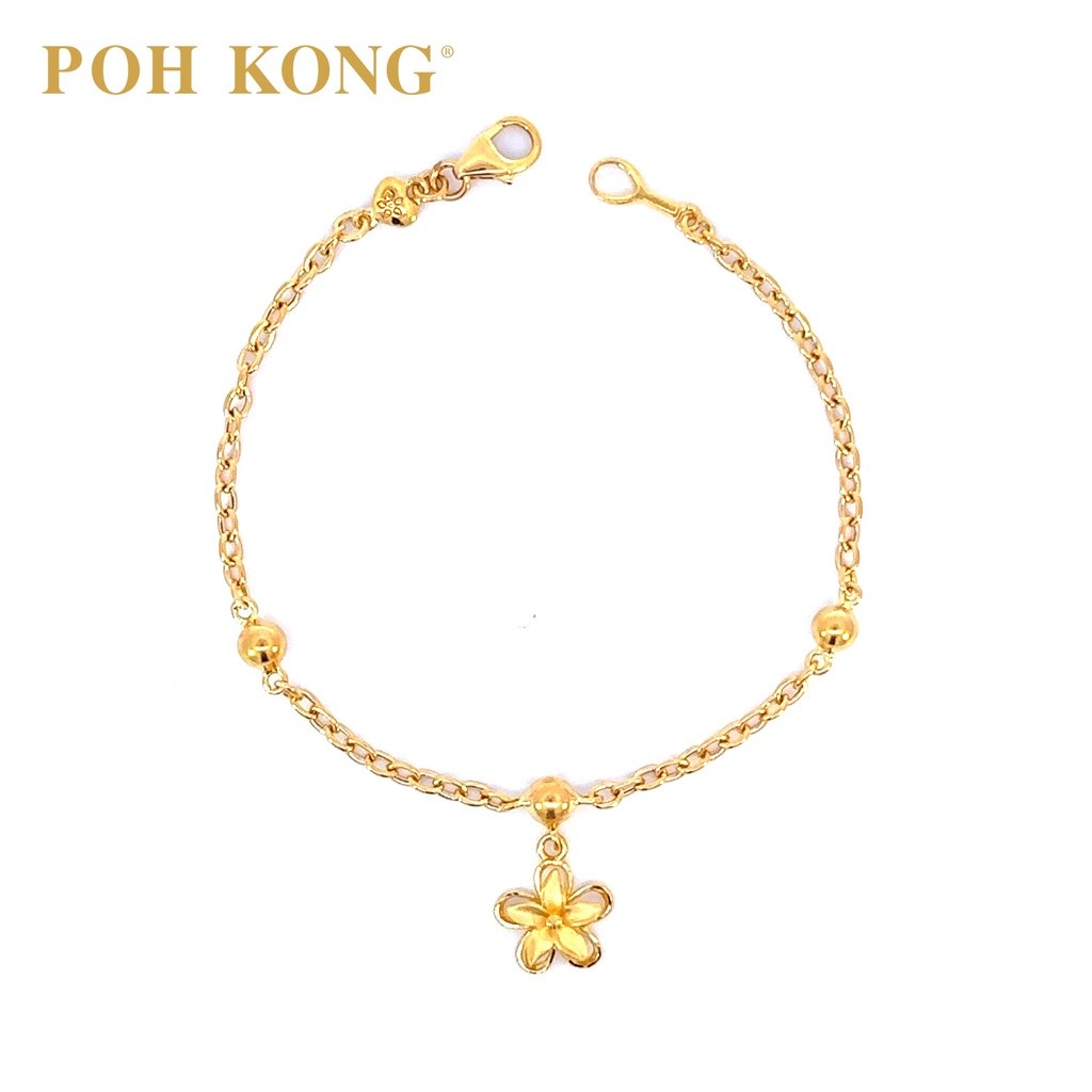 POH KONG 916/22K Gold Anggun Manja Bracelet