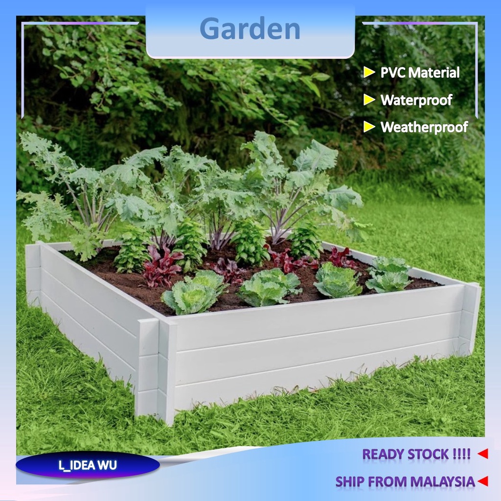 Waterproof Pasu Bunga Plastik Planter Box Planter Flower Pot Rak Bunga Plant Rack Garden Pot Polybag Pasu Sayur Pagar 花盆