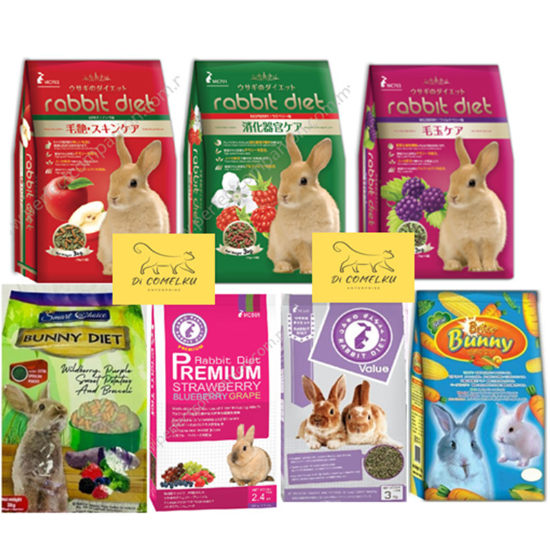 Rabbit Diet Food Pallet/Makanan Arnab /Smart Choice Bunny Diet / Briter Bunny 3kg/2.4kg/2.5kg